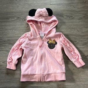 Minnie Mouse hooded zip up jacket